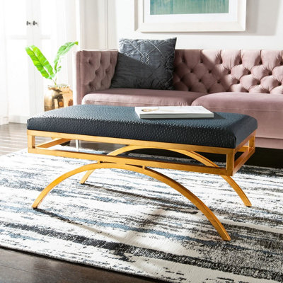 Brooklyn-Lee Moon Arc Linen Bench