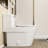 One Piece Toilet 16" Comfort Seat Height 1.24/1.43 GPF Dual-Flush Elongated One-Piece Toilet with Soft Close Seat-125361112