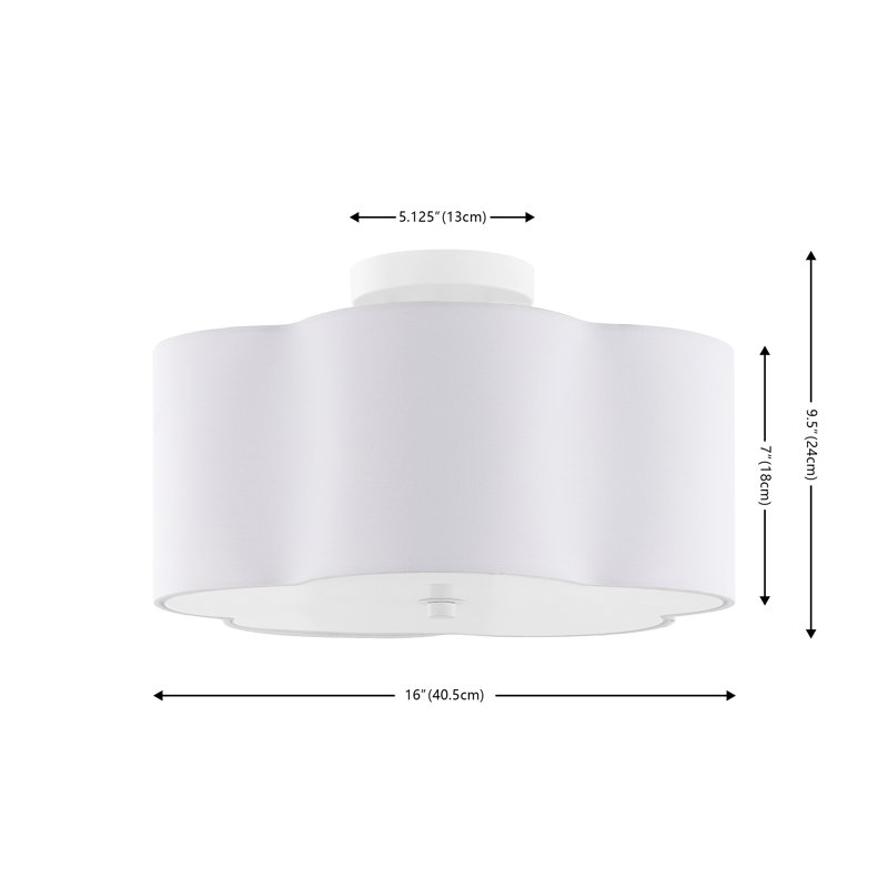 Mamchand Fabric Semi Flush Mount