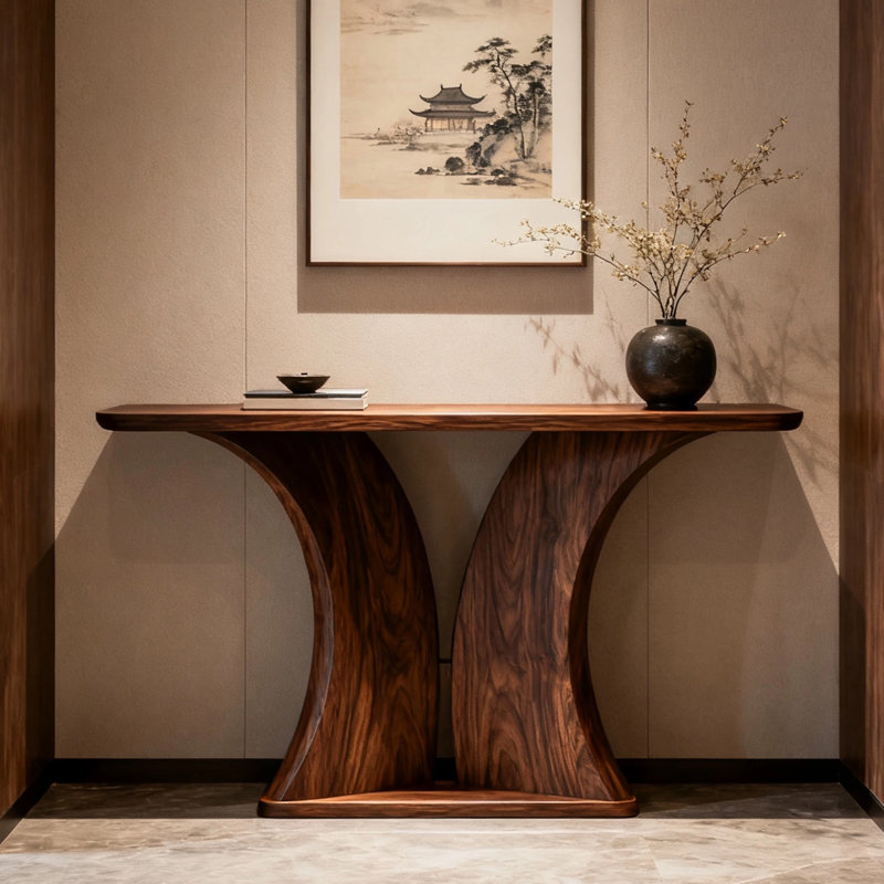 Chinese style light luxury creative console table