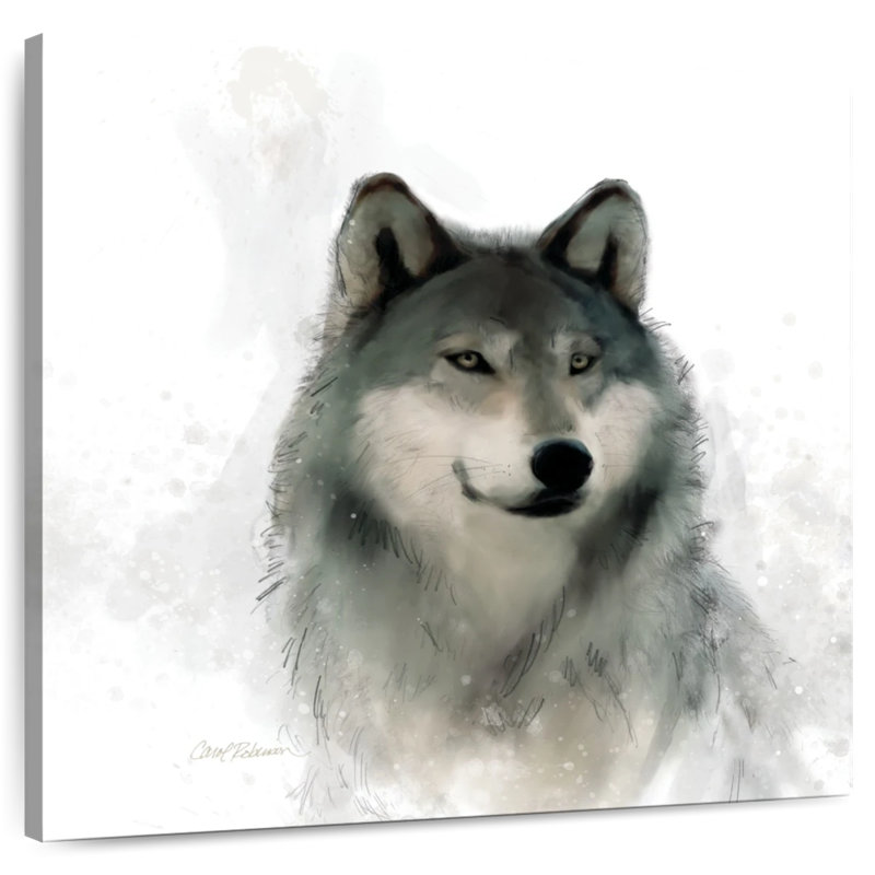 Crowle Rainsoft Wolf, 24" H x 24" W