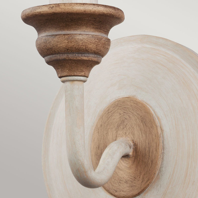 Augustine Wood Candle Wall Light