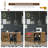 62.5'' x 20'' Foldable Sewing Table with Sewing Machine Platform and Wheels
