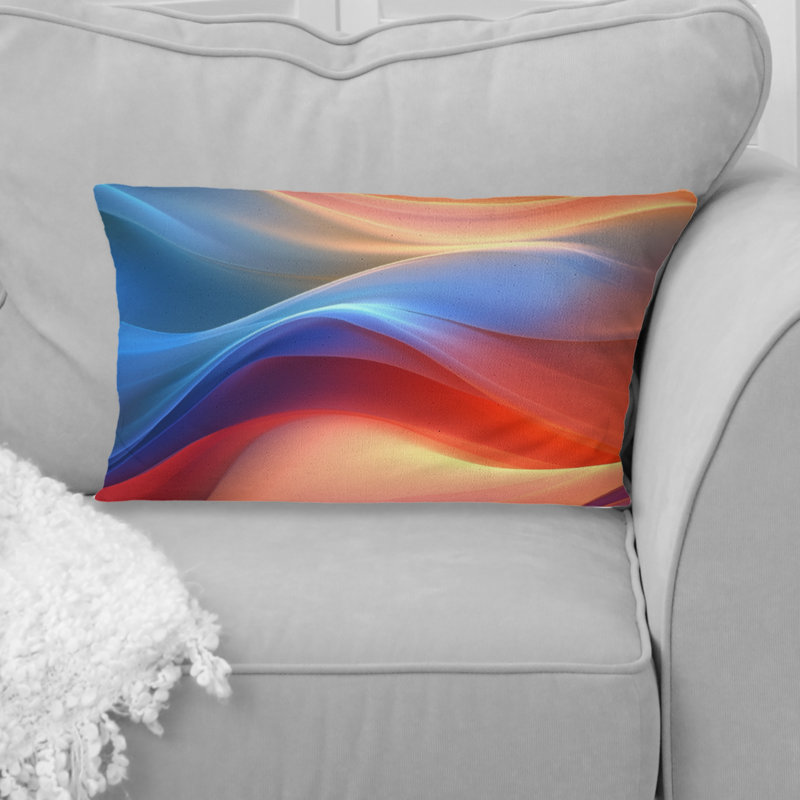 Coussin Orange Fractal Fluidité II - Fractals