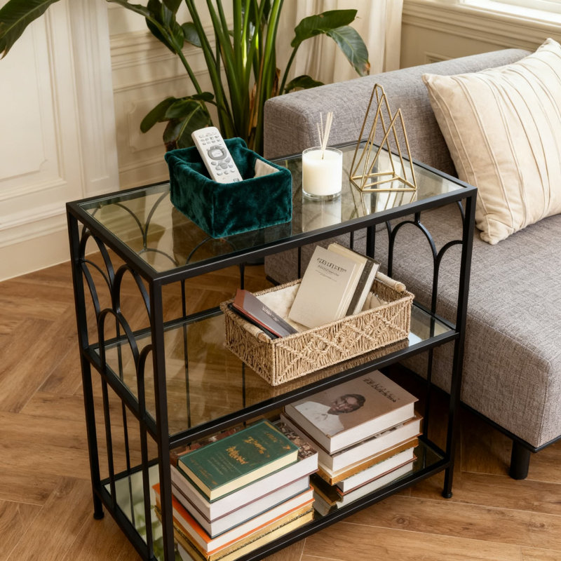 Ensemble de paniers de rangement faits à la main en macramé, boîte de rangement tissée pour armoire de comptoir dans le salon de la chambre