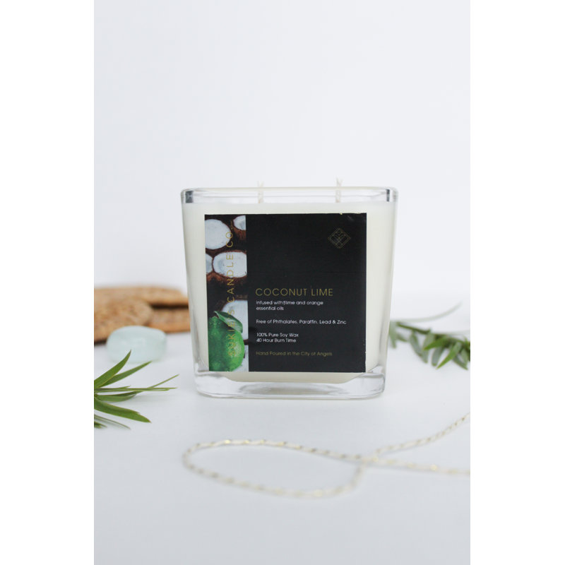 Coconut Lime Scented Jar Candle