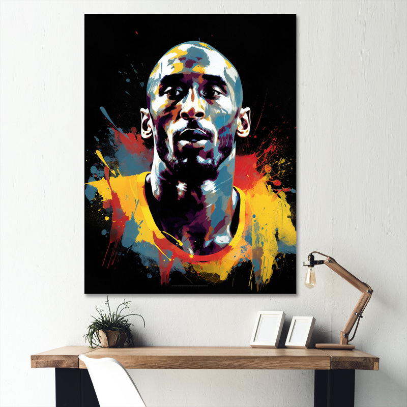 Reproduction d'art sur toile Kobe Memory III - Sports, H 40 po x l 30 po x P 1,5 po, Toile tendue