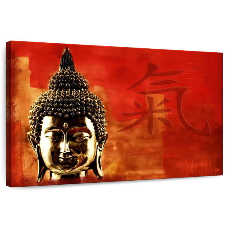 Tête de Bouddha Adella, H 8 po x l 12 po