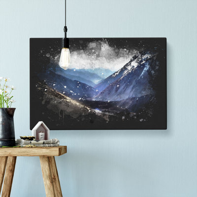 Trail in the Annapurna Circuit Nepal - Wrapped Canvas