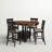 Almaden 4 - Person Extendable Four Leg Dining Set-468014330-468014331