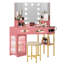 Chantle Dressing Table with Mirror-1507937013