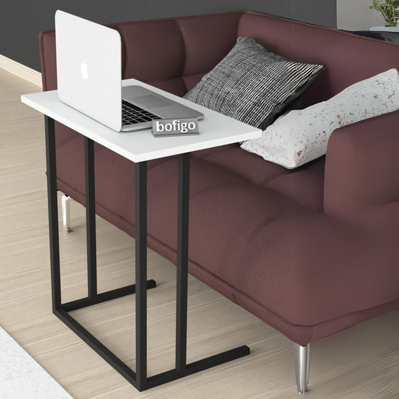 Ajda Rectangle 60cm L Computer Table, White