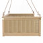 Lit double en bois massif d'extérieur classique en bois massif, cadre de balançoire en rotin de jardin avec longues cordes pour la piscine-1318169660