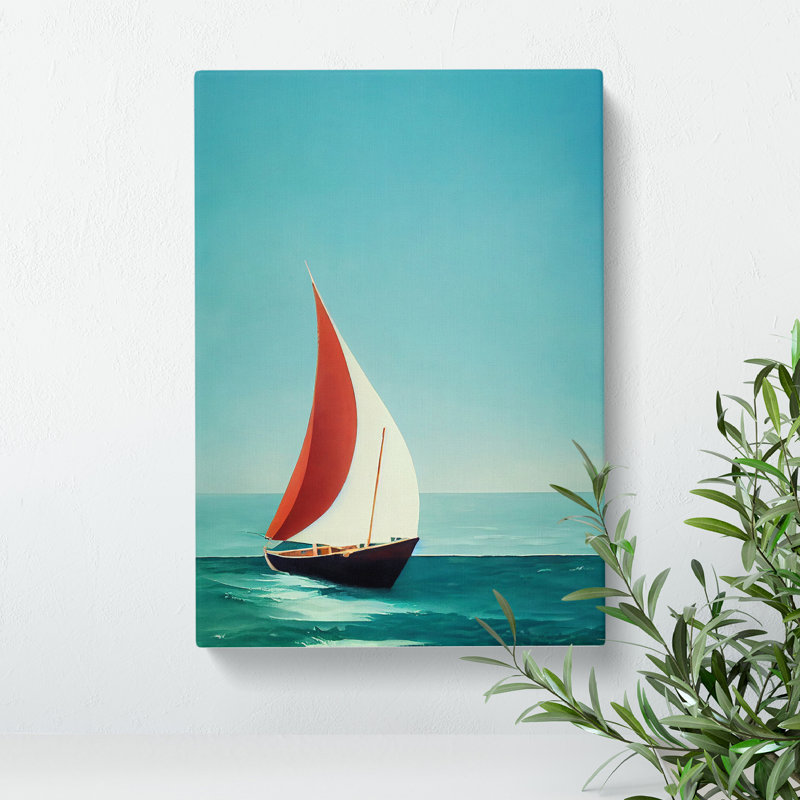 Wonderful Sailing Boat - Wrapped Canvas, 50cm H x 35cm W x 3cm D