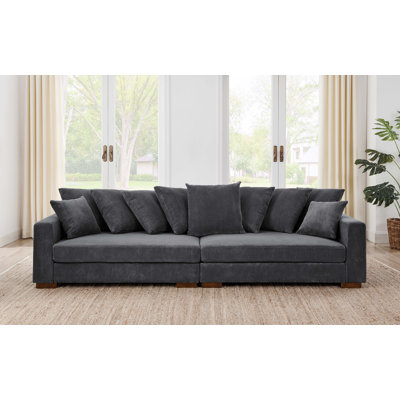 Canapé Catasha à accoudoirs carrés 116 po CAL117