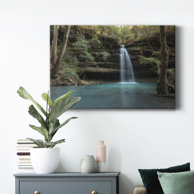 Bleu cristal - reproduction sur toile tendue, H 36 po x l 24 po x P 1 po