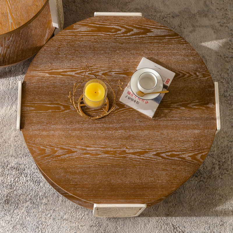 Table de chevet en bois avec rangement double couche pour balcon ou chambre à coucher, cadre de bout rétro et petit rangement pour café moderne, salon de style Palace