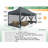 10'Wx20'D Heavy Duty Canopy Tent, Pop up Gazebo with Netting Screened-104650883