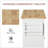 Kitchen Island on Wheels with Rubberwood Top, Spice Rack, Towel Bar, and Drawers for Efficient Storage and Mobility-1819201257