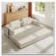 Canapé-lit convertible en velours côtelé avec coussin cylindrique Corduroy-336663279