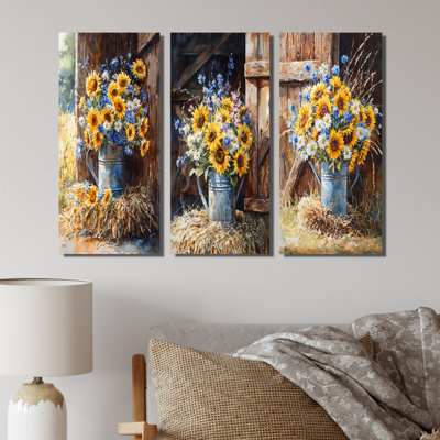 Fleurs assorties - Collection d'art mural traditionnel