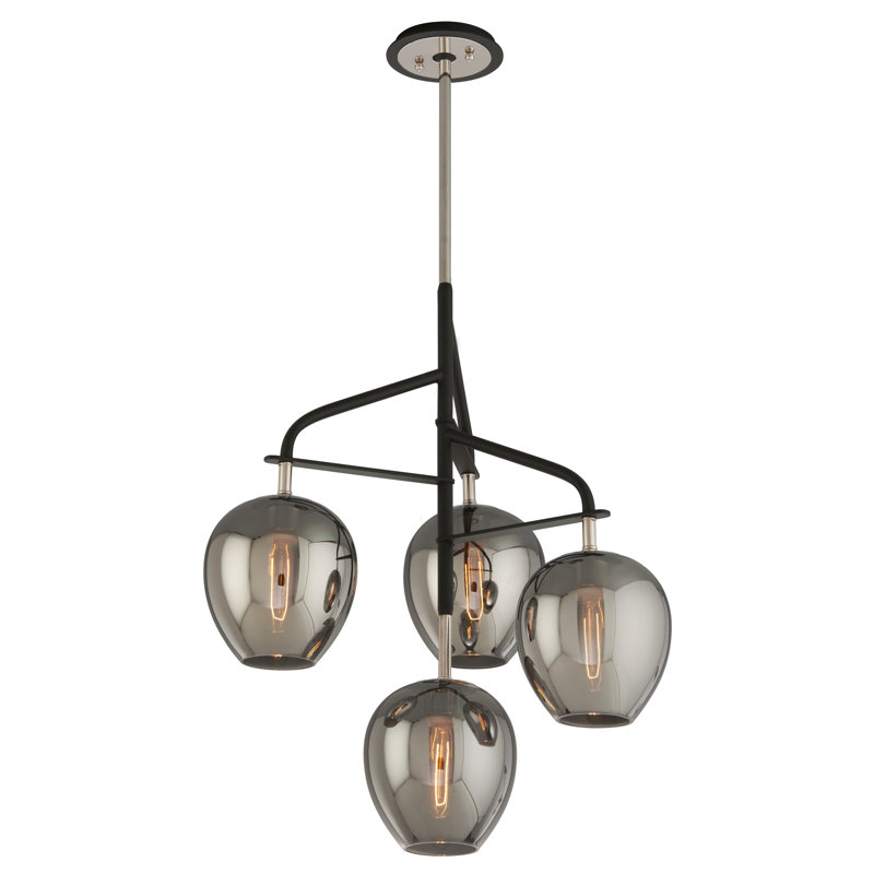 Lustre linéaire moderne Spoutnik à 4 lumières Odyssey, Grand