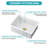Deep White Ceramic Kitchen Sink - Durable, Versatile, Elegant For Modern Kitchens