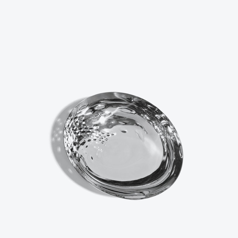Cell Bowl, Black, Silver Stainless Steel