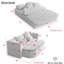 Canapé-lit pliable en tissu velours côtelé Boneless-1246178207