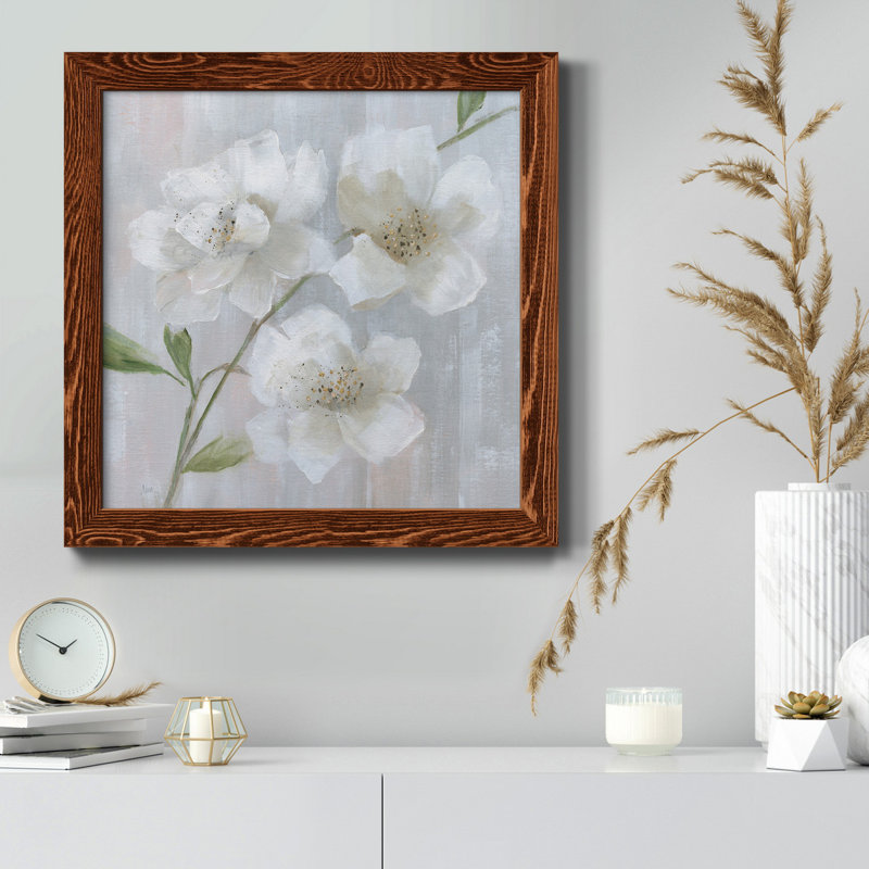 Grès I - peinture sur toile encadrée, Érable encadré, H 27,5 po x l 27,5 po x P 1,5 po
