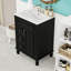 Meuble-lavabo moderne avec lavabo en céramique, 2 tiroirs, tablette réglable et armoire de rangement-157071344