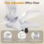 Chaise de bureau ergonomique en filet avec accoudoirs relevables Inbox Zero-2134407895