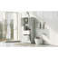 Tall Bathroom Cabinet With Laundry Basket, Large Storage Space Tilt-Out Laundry Hamper And Upper Storage Cabinet, White