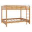 Lit superposé en bois grand avec échelle-486902678