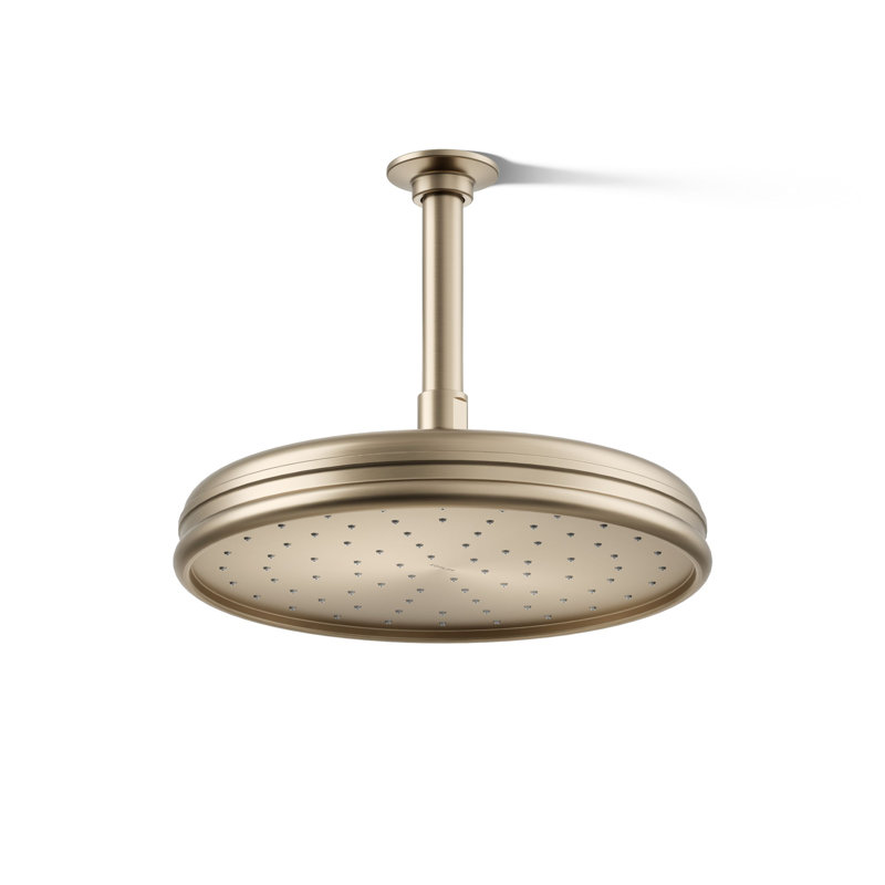 Traditional Round 10" Rainhead with Katalyst Air-Induction Spray, 2.5 Gpm, Vibrant Brushed Bronze
