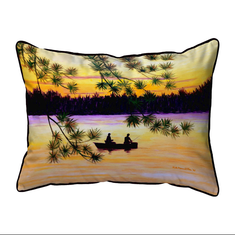 Coussin intérieur / extérieur Sunset Fishing