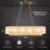 Alabaster Rectangular Chandelier L40 Inch(Dimmable Bulbs Include)