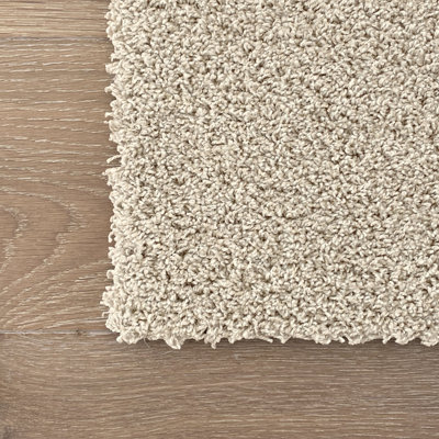 Atelier Luxury Carpet Tiles/Squares (33.33 sf) - Super Plush - Light Beige - DIY Installation, Seamless Appearance, High-Density Padding, Machine Washable