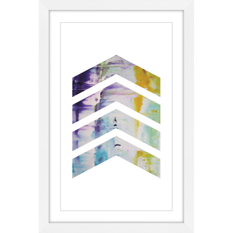 «Arrow up» par Diana Alcala - impression encadrée sur papier, H 45 po x l 30 po x P 1,5 po
