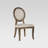 18.25 " H Linen Upholstered Side Chair