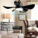 28' Ceiling Fans With Lights And Remote/App Control, Low Profile Ceiling Fans With 5 Reversible Blades 3 Colours Dimmable 6 Speeds Ceiling Fan For Bedroom Kitchen
