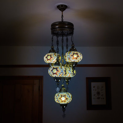 Karlie 5 - Light Bronze Cluster Pendant