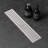12 Inch Linear Shower Drain with Removable Quadrato Pattern Grate Cover, 304 Stainless Steel Shower Floor Drain with Hair Strainer and Leveling Feet