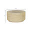 Table basse ronde en rotin avec tiroirs