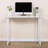 Neaton White Metal Base Folding Writing Desk for Home Office