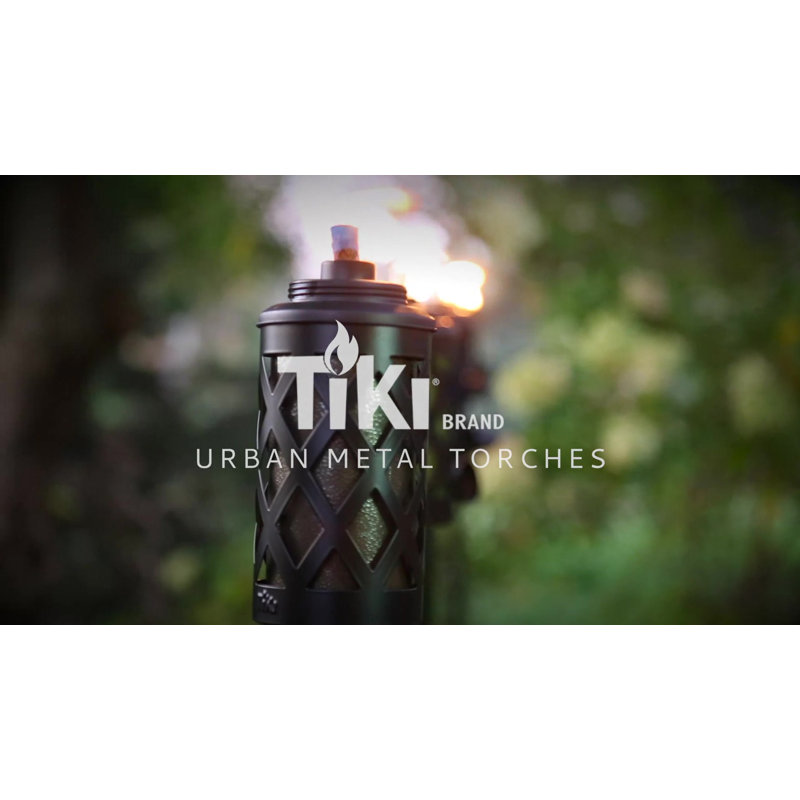 65-Inch Bronze Metal Convertible Outdoor Torch