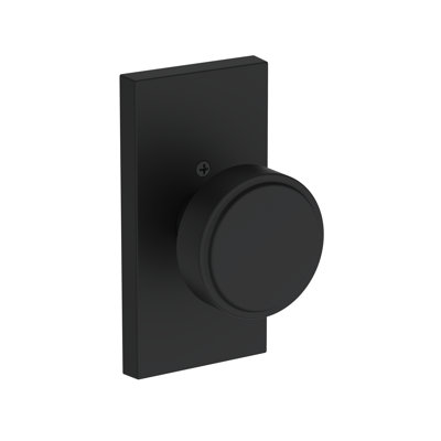 Vashon Passage Knob with Contemporary 5in Rose in Satin Nickel