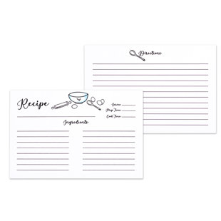 Cartes de recettes Outshine (Ensemble de 50)