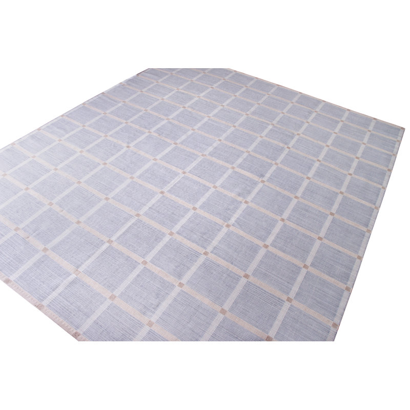 Scandinavian Wool Geometric Area Rug, Rectangle 10' x 14'