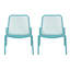Chaises d'appoint empilables en maille métallique Bisso-1244245638